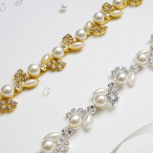 2 colors  Gold Silver Rhinestone Metal Bead pearl Alice Exquisite Venice lace Trim Wedding Supplies Belt Lace 1.5cm Wide