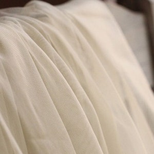 YYCRAFT Burgundy Tulle Mesh Fabric - 61 Inches Wide X 2 Yards Gauze Lace