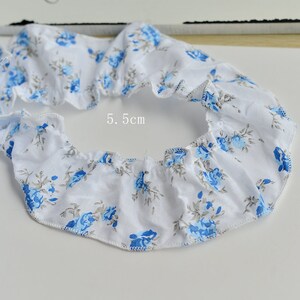 Encaje de 3 colores con ribete de algodón blanco plisado, encaje de flores rosas plegable con volantes para boda, tela para bebé, 5,5 cm de ancho