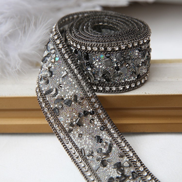 Black Rhinestone Belt for Dress - Etsy