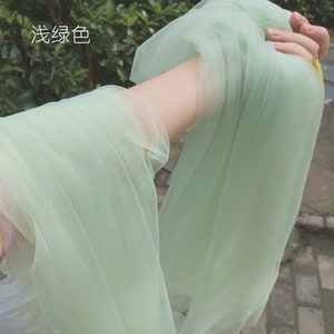 9 Colors Soft Tulle Fabric 59&quot; Wide Netting Tulle Fabric for Veils, Doll Dress, Gowns, Birthday Dress, Tutu Dress, Party Decoration