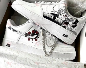 Dämonentöter Kimetsu No Yaiba – Tengen Uzui AF1 individuelle Schuhe, individuelle handbemalte Schuhe, Schuhe AF1 Tropfen, Marke Custom AF1, Cartoon AF1