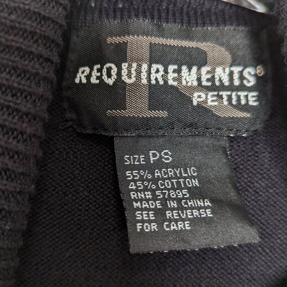 Requirements Petite Vintage Black Beaded Sleevele… - image 3
