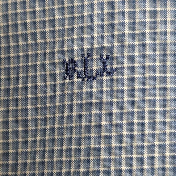 Lauren Jeans Co. Ralph Lauren Blue Plaid Button U… - image 3