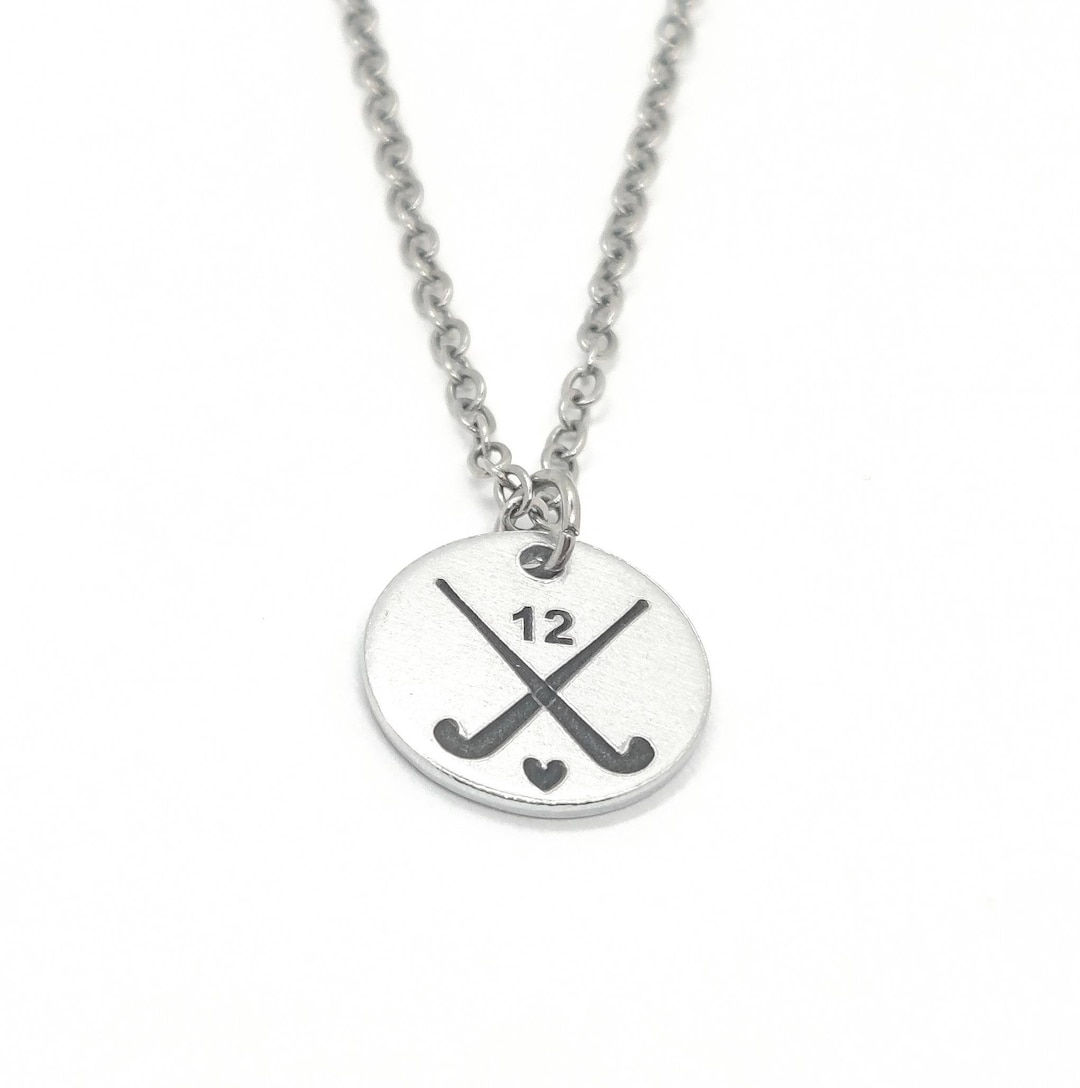 PERSONALIZED FIELD HOCKEY Gift, Field Hockey Necklace, Affordable Team