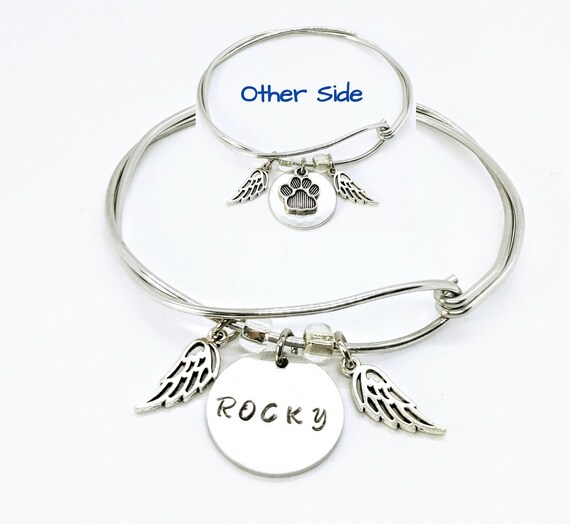 Dog Remembrance Bracelet Pet Memory Bracelet Dog Memory Pet Etsy