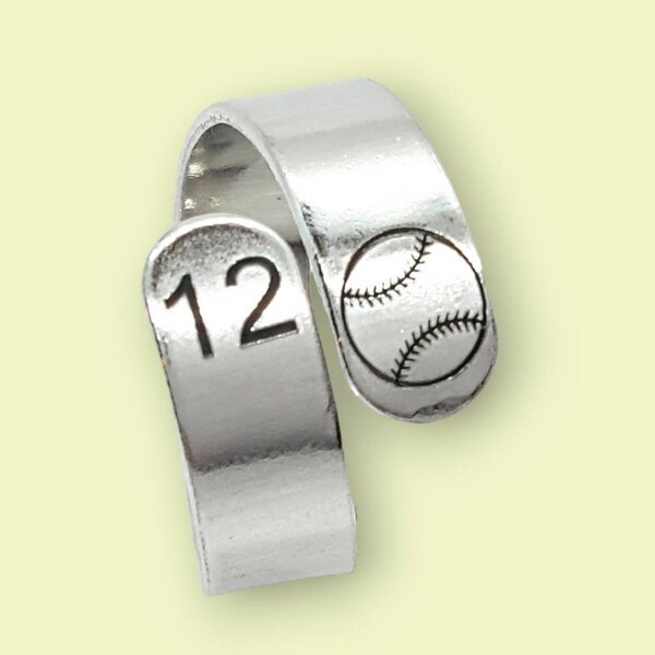 SOFTBALL RING,  Baseball Ring, Will Not Tarnish! Makes A Great End of Season Gift