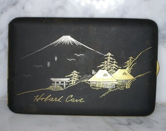 Japanese Damascene Higo Zogan Inlay Cigarette Case