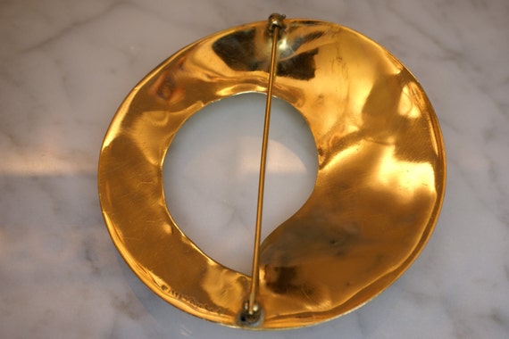 Steven Vaubel Yellow Gold Plated Brooch - image 3