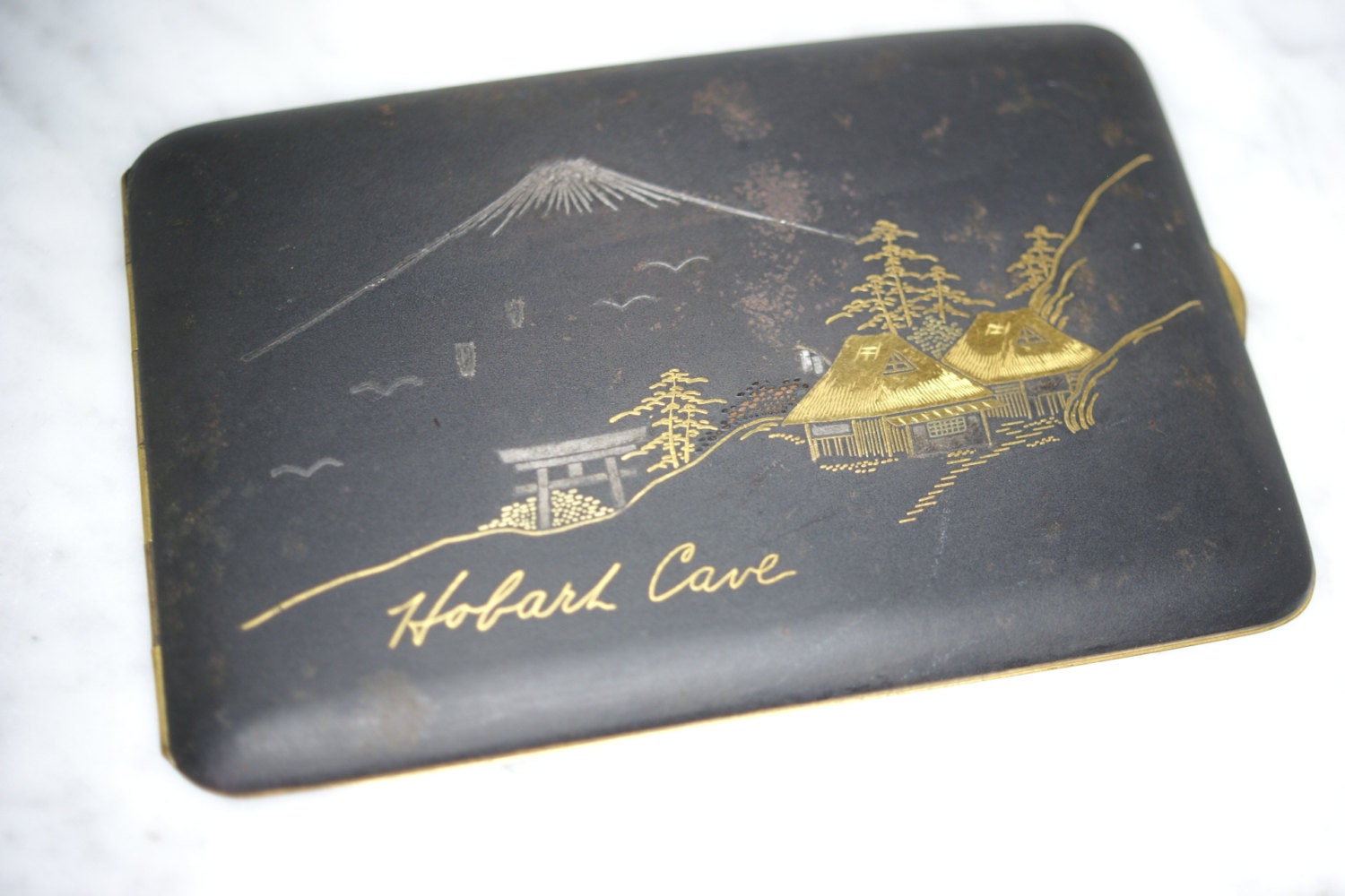 Zogan Inlay Japanese Damascene Higo Zogan Inlay Cigarette Case - Etsy