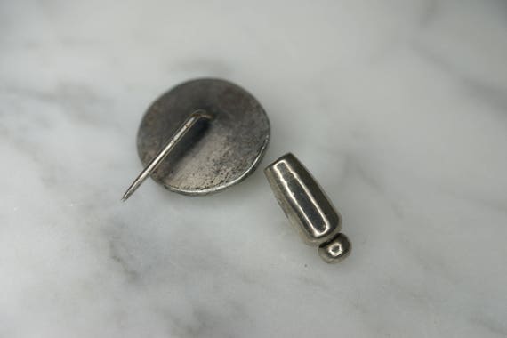 German Sterling Silver Knight's Helmet Tie Tack L… - image 5