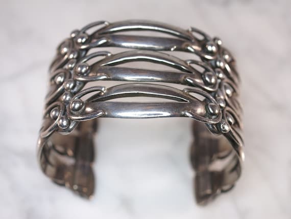 Maricela Taxco .950 Sterling Silver Cuff Bracelet - image 1