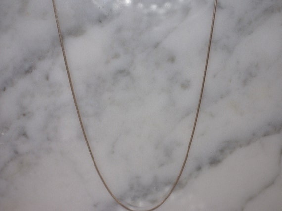 Italian 14K White Gold Round Snake Chain Necklace - image 5