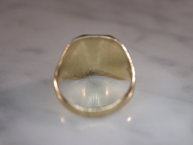 Herff Jones Art Deco Style 10K Yellow Gold Class Ring image 4