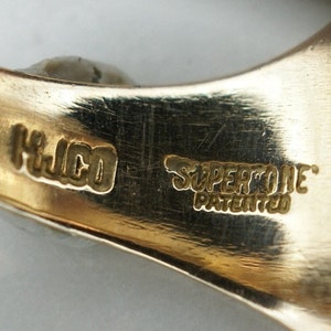 Herff Jones Art Deco Style 10K Yellow Gold Class Ring image 10