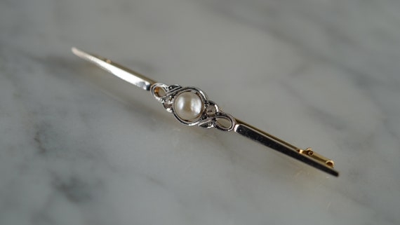 Edwardian 18K Yellow Gold, Pearl, and Rose Cut Di… - image 3