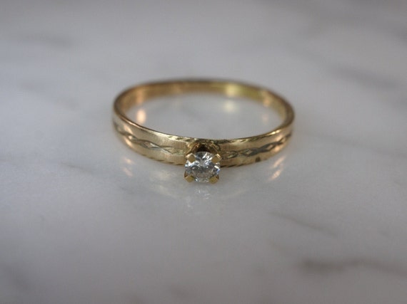 Ringcraft 14K Yellow Gold Diamond Ring Etsy
