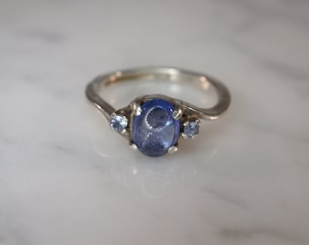 Sterling Silver and Tanzanite Ring