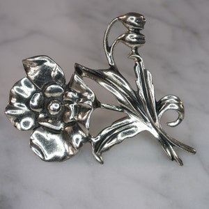 Danecraft Sterling Silver Flower Pin