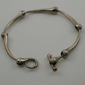 Sterling Articulated Bracelet with Toggle Clasp