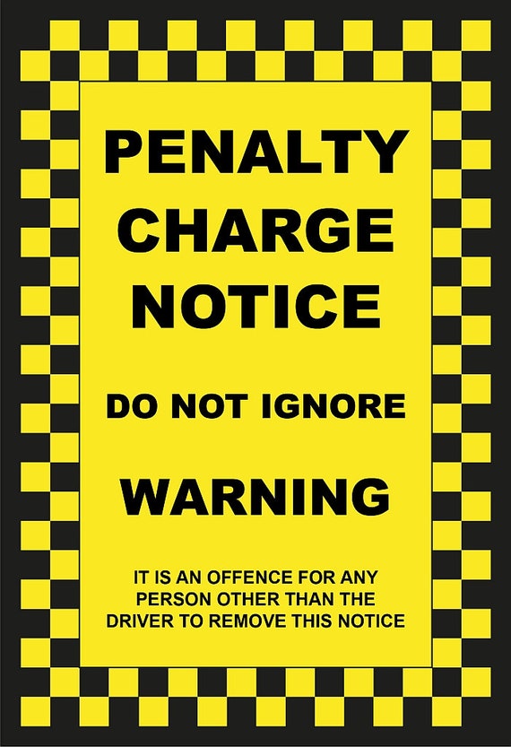 6 X Prank Parking Tickets Realistic Joke Tickets Pack Of Etsy