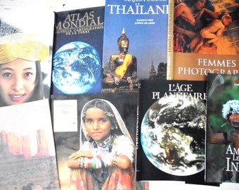 30 book covers on the theme of traveling around the world