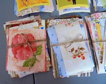 scraps of wallpaper - mini kit of 25 pcs - for all creative hobbies