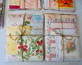 60 stuks Scrap vintage behang - voor alle creatieve hobby's