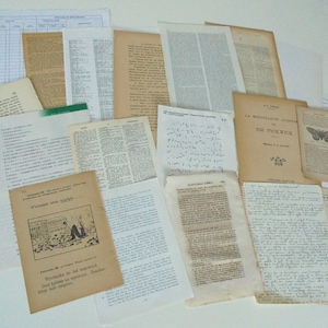 160 Stück Vintage Papieren zum Bastel von Papieren / Seiten verschiedener Bücher / Kunstcollagen, ... Bild 6