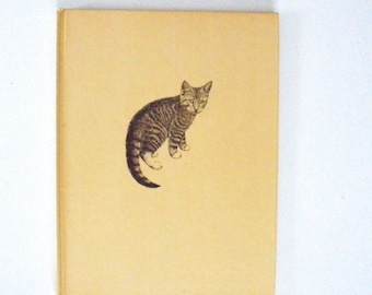 kitten print book binding cover - junk journal project.....