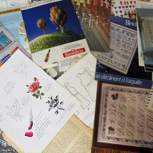 artisanat papiers , pack collage destach 1 kg 100 pages de divers magazines , livres collage , découpage image 9