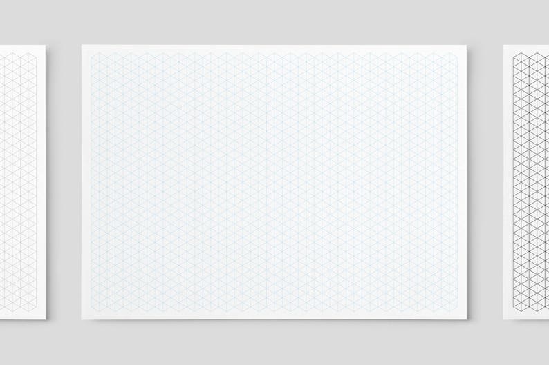 a3 isometric set 01 digital paper we love grids etsy