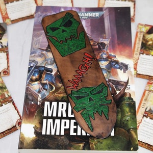 Orc leather bookmark