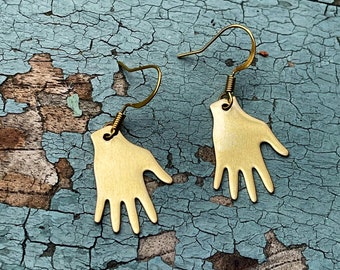 Frida hands dangle earrings