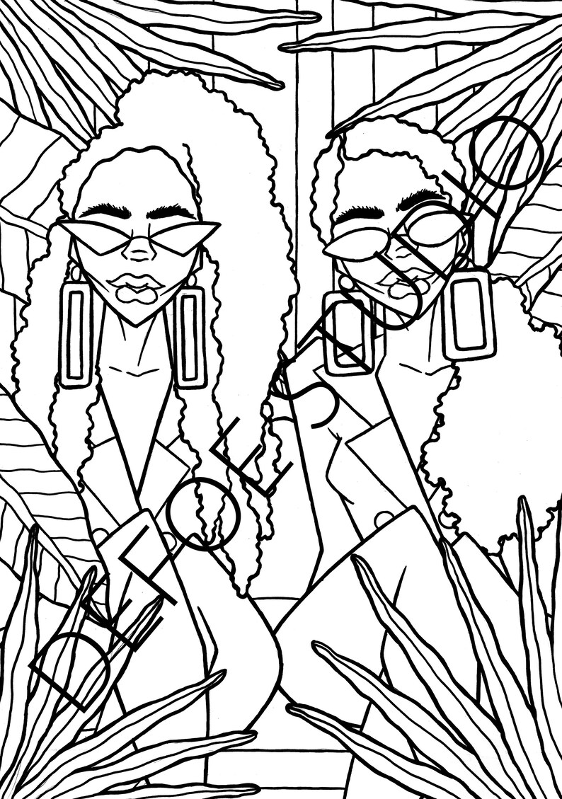 COLOR & CHILL Printable Coloring Book - Etsy