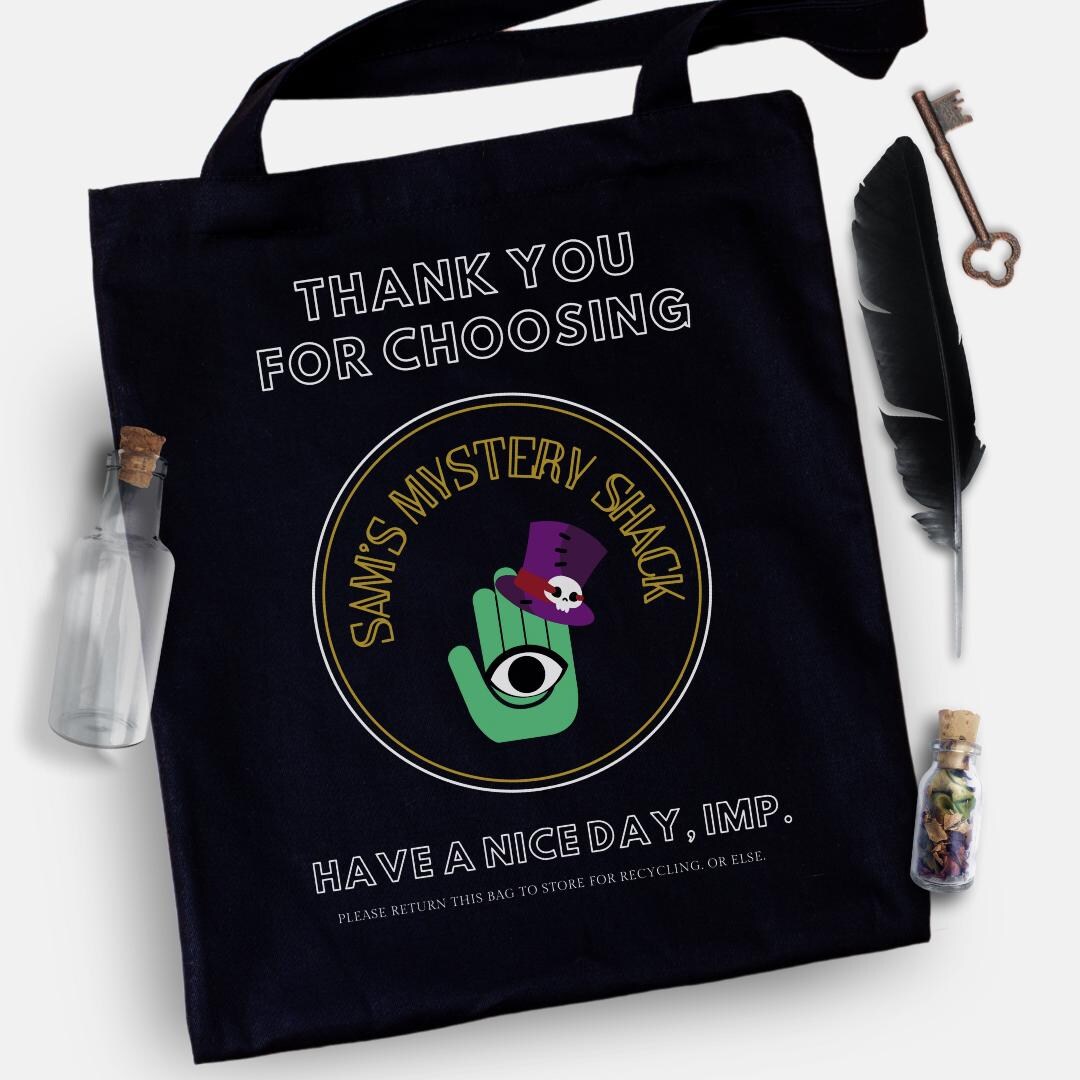 Twst Tote Bag Sam Mystery Shack Twisted Wonderland Inspired Merch - Etsy