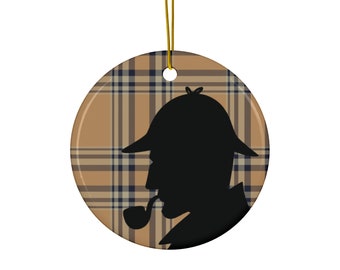 Enfeites de cerâmica Sherlock Holmes (1 peça, 3 peças, 5 peças, 10 peças)