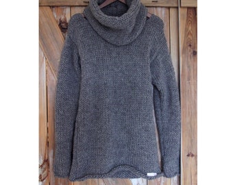 Chunky Gray Sweater, Oversized Sweater, Big Sweater