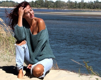 Oversized V-Neck Sweater