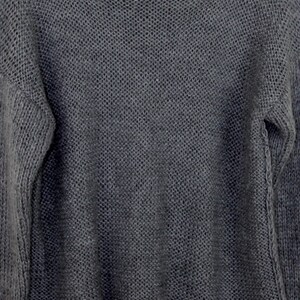 Grey Cozy Turtleck, Cozy Sweater, Grey Turtleneck, Fluffy Turtleck, Cozy Turtleneck, Grey Knit Sweater, Knit Turtleneck, Handknitted Sweater image 5