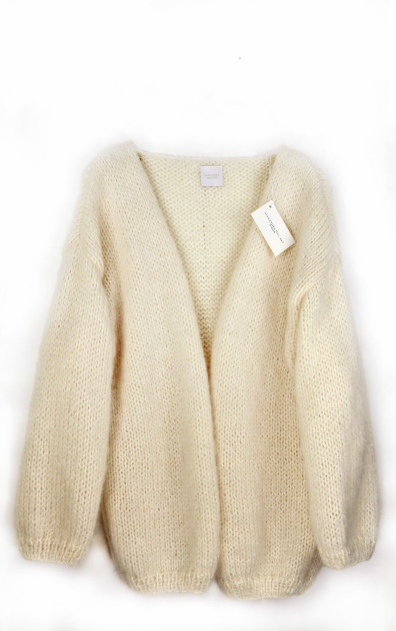 Cozy Cardigan, Oversized Cardigan, Chunky Knit Cardigan, Cream Cardigan