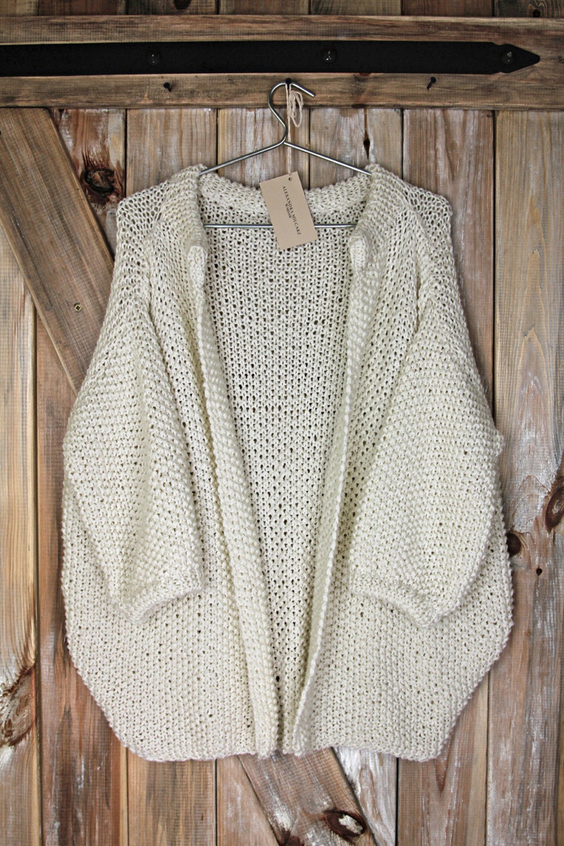 Creamy Oversized Cardigan Cozy Cardigan Creamy Cardigan - Etsy