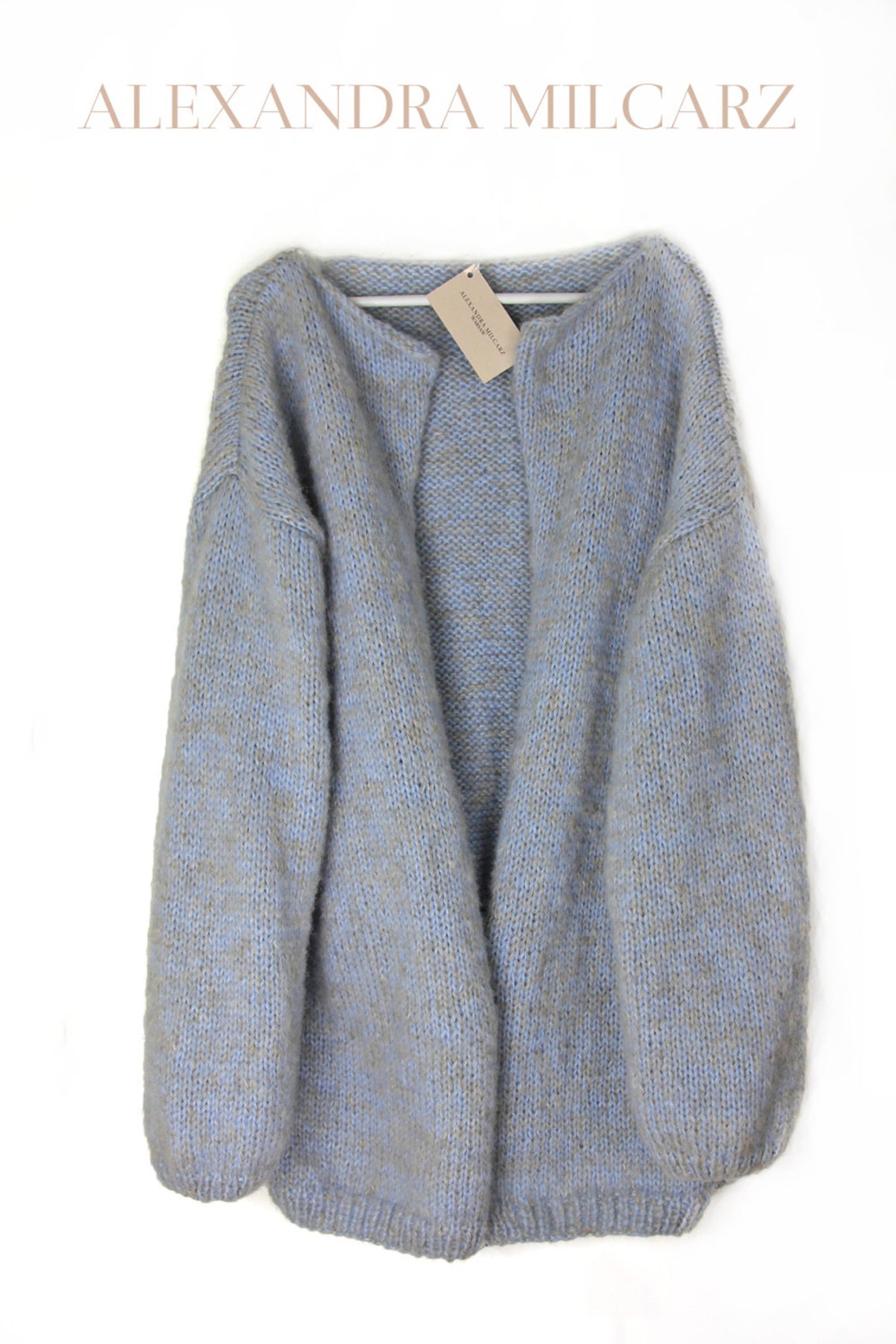 Blue Cozy Oversized Cardigan Cozy Cardigan Chunky Cardigan - Etsy