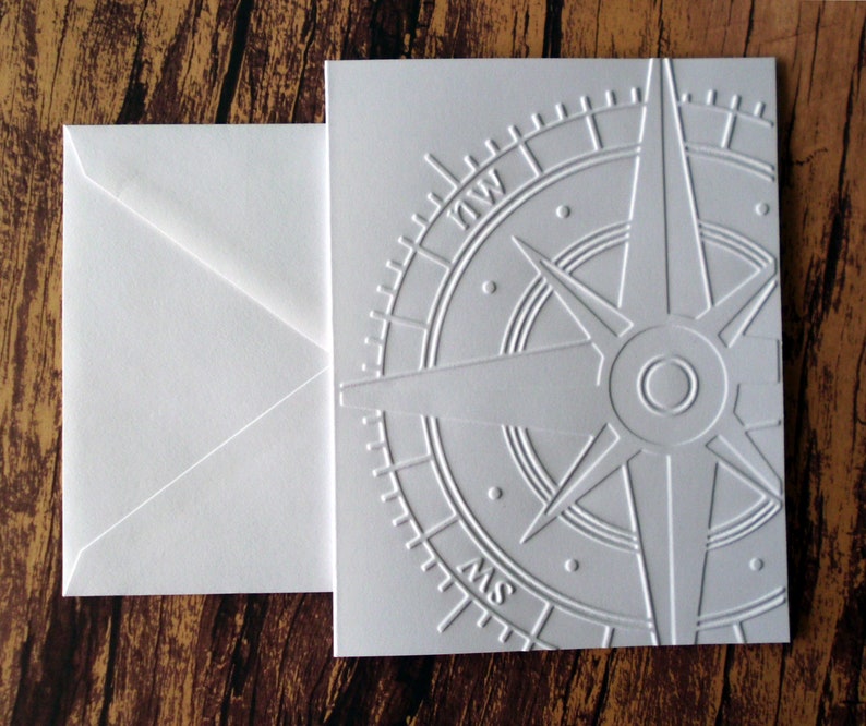 Sample Compass Card Compass Cards, Set of 5, Traveler Note Cards, Masculine Stationery ...