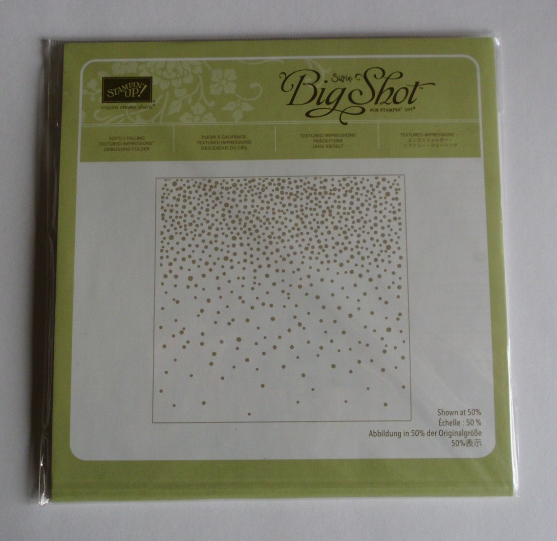 Stampin Up Softly Falling Embossing Folder New Retired Etsy