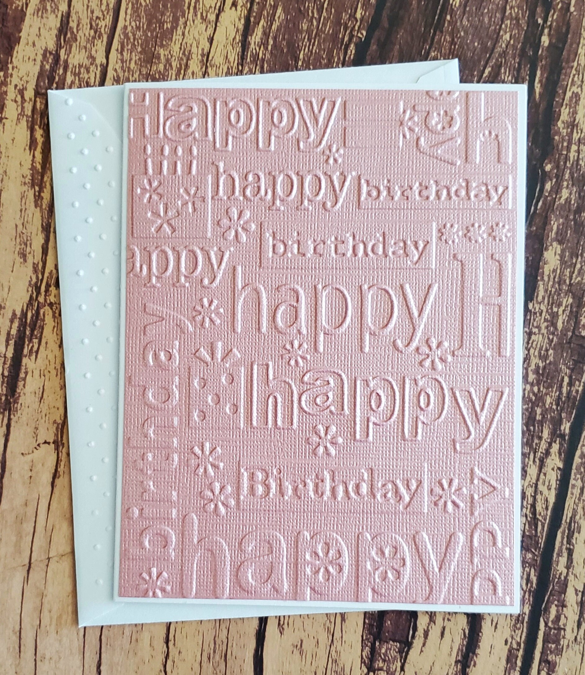 Embossed Birthday Card Assortment, Set of 8, Handmade Greeting Cards ...