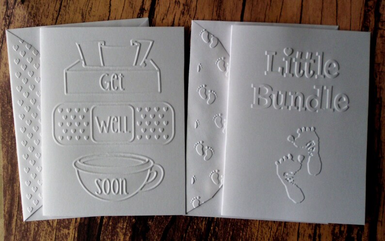 Assorted Cards, Set of 12, Embossed Greeting Card Set, Birthday Cards ...