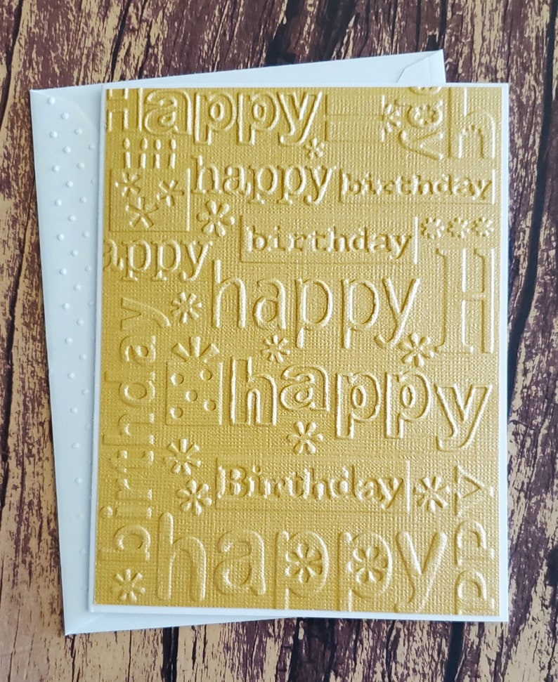 Embossed Birthday Card Assortment, Set of 8, Handmade Greeting Cards ...