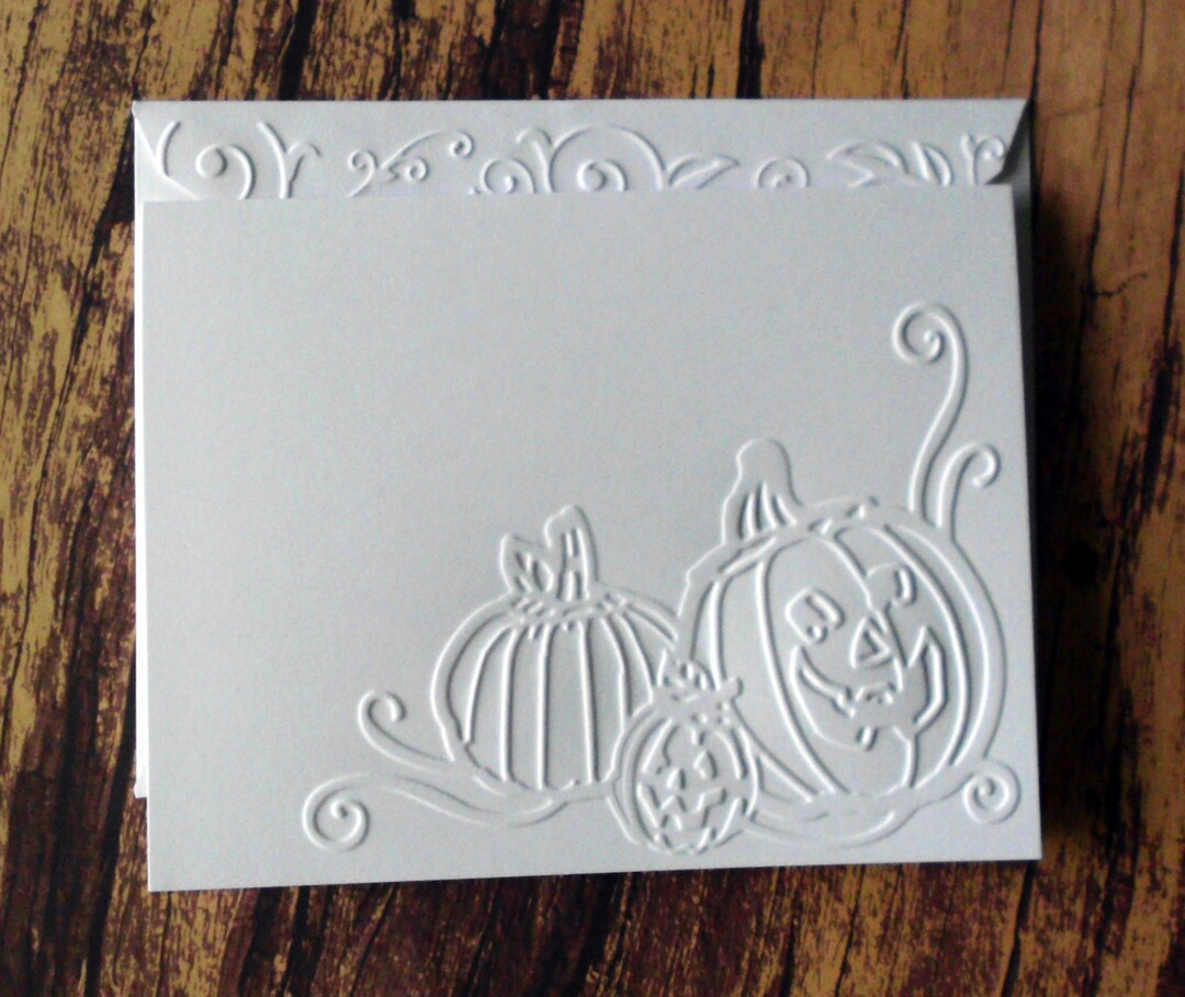 Halloween Cards, Set of 5, Blank Halloween Note Cards, Greeting Cards ...