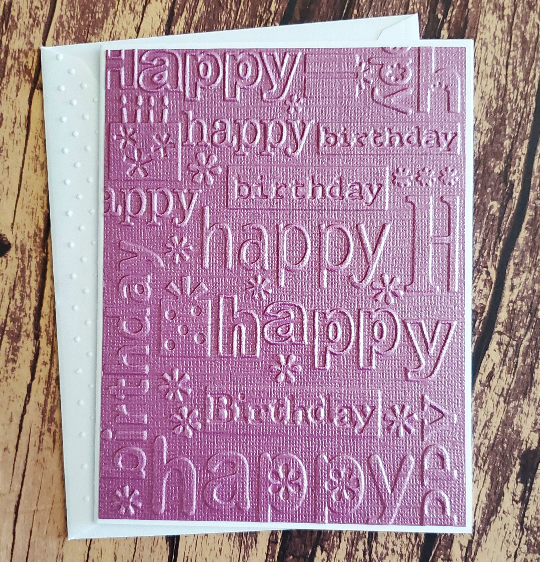 Embossed Birthday Card Assortment, Set of 8, Handmade Greeting Cards ...